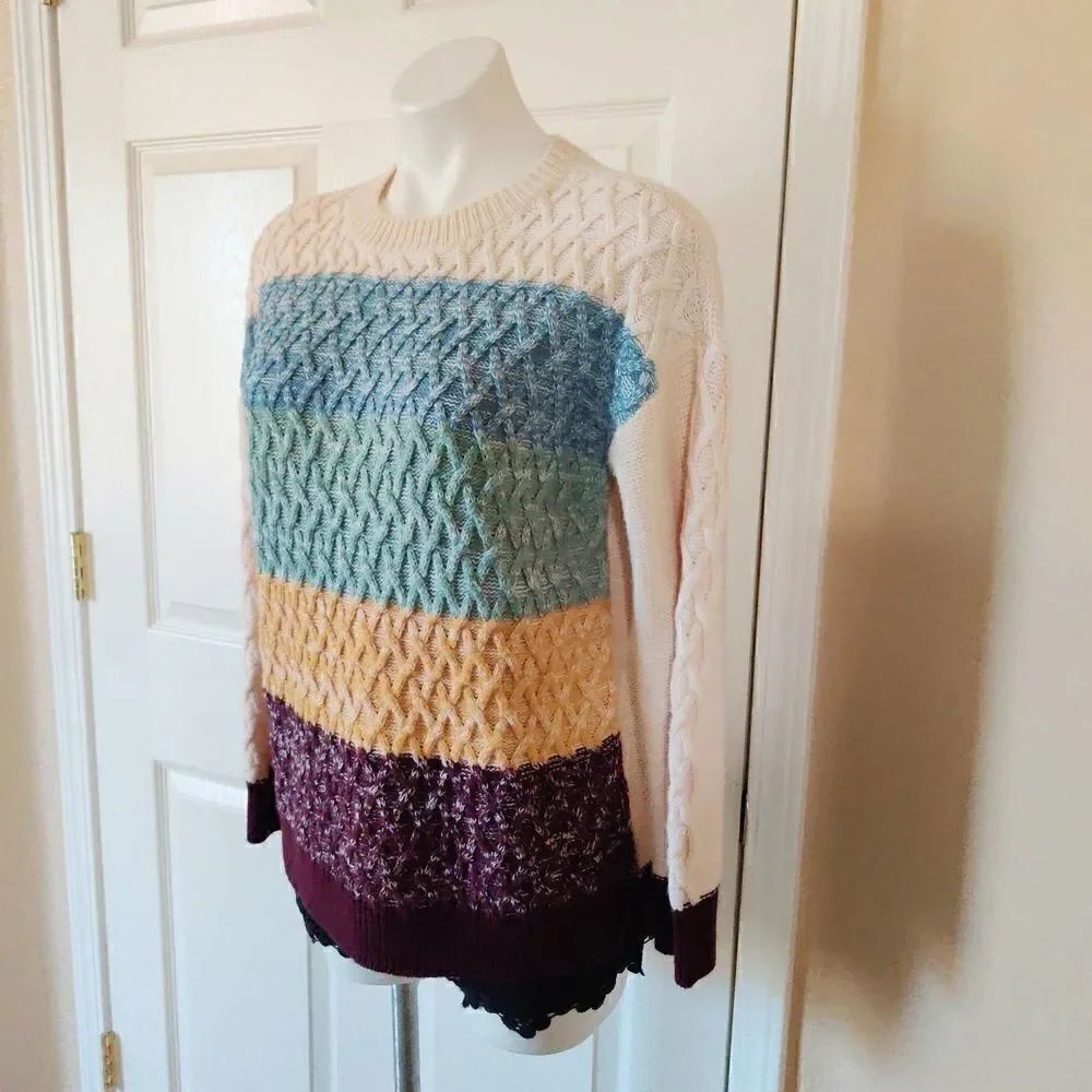 St. John's Bay color block drop shoulder sweater